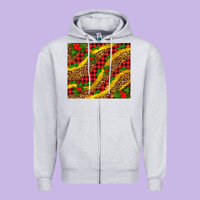 Merry With Mistletoe Zipper Hoodie Designed By Adodesignshop