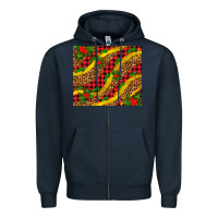 Navy merry with mistletoe Zipper Hoodie - AdoDesignShop