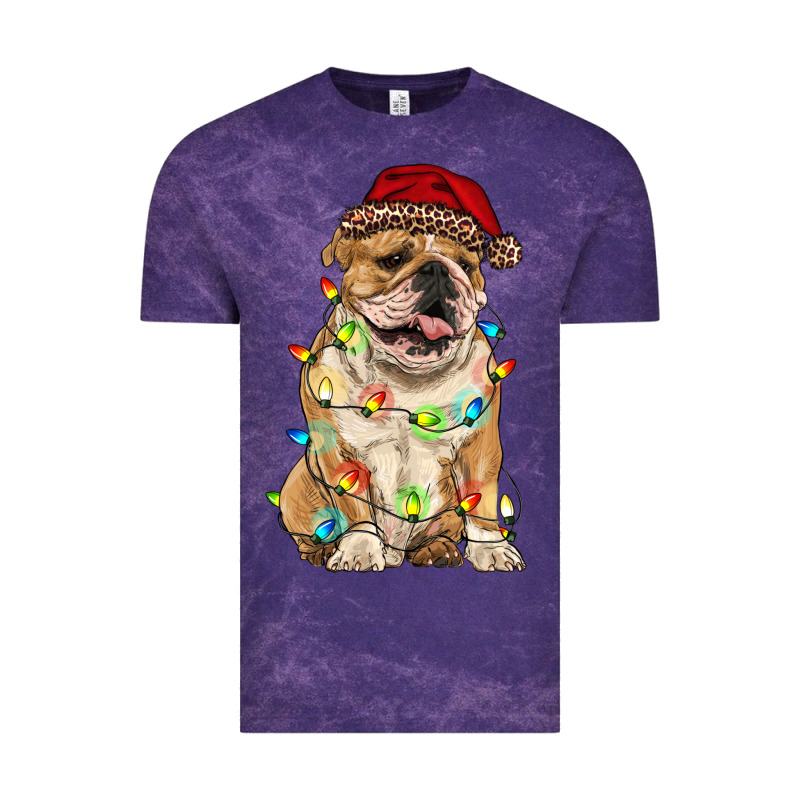 Christmas Bulldog Vintage Tee by RanaPortraitStore | Teevron
