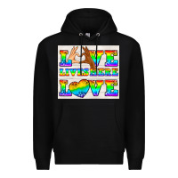 Black Western LGBTQ+ Love Lives Here Tumbler Premium Hoodie - BundleAndBundleShop