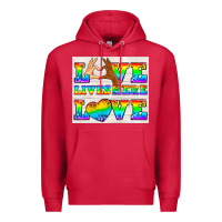 Cardinal Western LGBTQ+ Love Lives Here Tumbler Premium Hoodie - BundleAndBundleShop