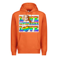 Carrot Western LGBTQ+ Love Lives Here Tumbler Premium Hoodie - BundleAndBundleShop