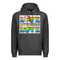 Charcoal Heather Western LGBTQ+ Love Lives Here Tumbler Premium Hoodie - BundleAndBundleShop