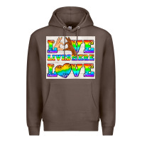 Coffee Western LGBTQ+ Love Lives Here Tumbler Premium Hoodie - BundleAndBundleShop
