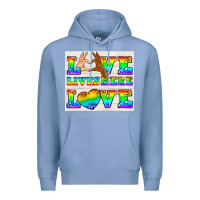 Colony Blue Western LGBTQ+ Love Lives Here Tumbler Premium Hoodie - BundleAndBundleShop