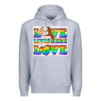 Heather Grey Western LGBTQ+ Love Lives Here Tumbler Premium Hoodie - BundleAndBundleShop