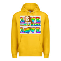 Lemon Western LGBTQ+ Love Lives Here Tumbler Premium Hoodie - BundleAndBundleShop