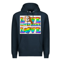 Navy Western LGBTQ+ Love Lives Here Tumbler Premium Hoodie - BundleAndBundleShop