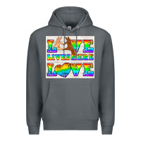 Western Lgbtq+ Love Lives Here Tumbler Premium Hoodie | Teevron