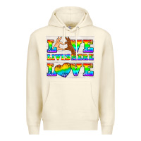 Sandshell Western LGBTQ+ Love Lives Here Tumbler Premium Hoodie - BundleAndBundleShop