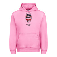 Fuchsia Pink Glitter American Flag Patterned American Mom Skull Urban Hoodie - Bettercallsaul