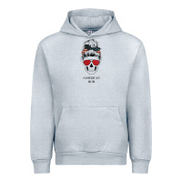 Heather Grey Glitter American Flag Patterned American Mom Skull Urban Hoodie - Bettercallsaul