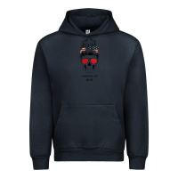 Navy Glitter American Flag Patterned American Mom Skull Urban Hoodie - Bettercallsaul