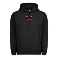 Pigment Black Glitter American Flag Patterned American Mom Skull Urban Hoodie - Bettercallsaul