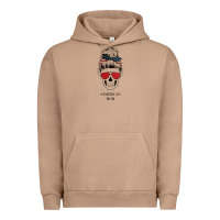 Pigment Burro Glitter American Flag Patterned American Mom Skull Urban Hoodie - Bettercallsaul