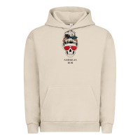 Pigment French Oak Glitter American Flag Patterned American Mom Skull Urban Hoodie - Bettercallsaul
