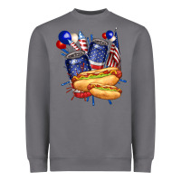Storm hotdog with beers billie wilder Heavyweight Sweatshirt - texasbilliewilder