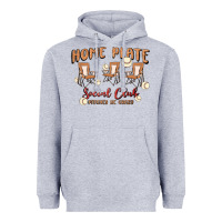 Heather Grey glitter baseball Heavyweight Hoodie - MaliasSmallBusiness