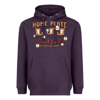 Plum glitter baseball Heavyweight Hoodie - MaliasSmallBusiness