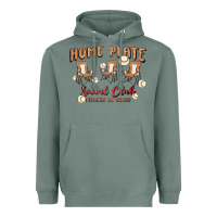 Sage glitter baseball Heavyweight Hoodie - MaliasSmallBusiness