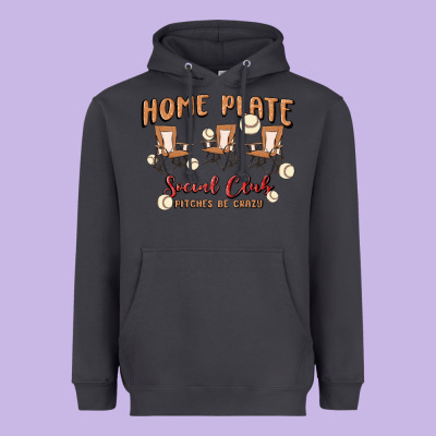 Glitter Baseball Heavyweight Hoodie Designed By Maliassmallbusiness