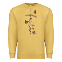 Antique Gold faith cross Premium Sweatshirt - MaliasSmallBusiness