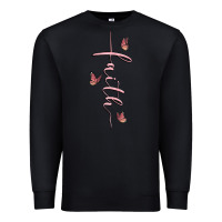 Black faith cross Premium Sweatshirt - MaliasSmallBusiness