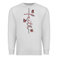 Dove Grey faith cross Premium Sweatshirt - MaliasSmallBusiness