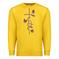 Lemon faith cross Premium Sweatshirt - MaliasSmallBusiness