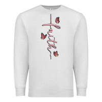 Oatmeal Heather faith cross Premium Sweatshirt - MaliasSmallBusiness