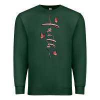 Sports Green faith cross Premium Sweatshirt - MaliasSmallBusiness