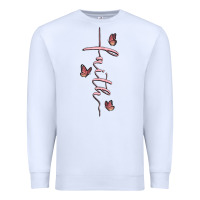 White faith cross Premium Sweatshirt - MaliasSmallBusiness