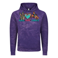Cloud Purple peace love cowboy Vintage Hoodie - Zillion Design Studio