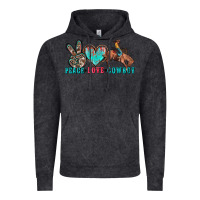 Vintage Black peace love cowboy Vintage Hoodie - Zillion Design Studio