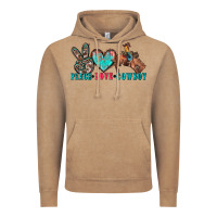 Vintage Coffee peace love cowboy Vintage Hoodie - Zillion Design Studio