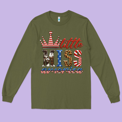 Little Miss America Long Sleeve Tee Designed By Hra Design Shop
