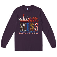 Plum little miss america Long Sleeve Tee - HRA Design Shop