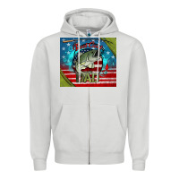 Dove Grey reel cool dad fishing Zipper Hoodie - Jasminsmagicworld