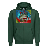 Sports Green reel cool dad fishing Zipper Hoodie - Jasminsmagicworld