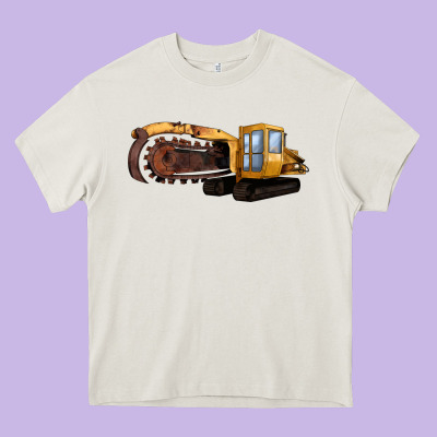 Thencher Chain Heavy Core Tee Designed By Lillyallendesigns