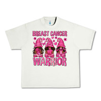 Pistachio Breast Cancer Warrior Afro Gnomes Urban Heavy Tee - texasbilliewilder