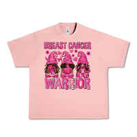 Salmon Breast Cancer Warrior Afro Gnomes Urban Heavy Tee - texasbilliewilder