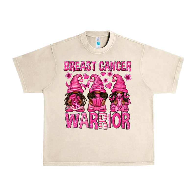 Breast Cancer Warrior Afro Gnomes Urban Heavy Tee by texasbilliewilder | Teevron
