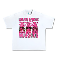 White Breast Cancer Warrior Afro Gnomes Urban Heavy Tee - texasbilliewilder
