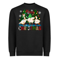 Black merry christmas duck Heavyweight Sweatshirt - Zillion Design Studio