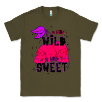 Army Green a little wild a little sweet Classic Tee - JahusDesignShop