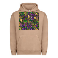 Pigment Burro mardi gras fleur de lis Urban Hoodie - RanaPortraitStore