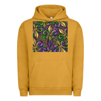 Pigment Peanut Butter mardi gras fleur de lis Urban Hoodie - RanaPortraitStore