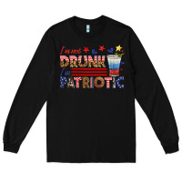 Black i'm not drunk i'm patriotic Long Sleeve Tee - HRA Design Shop