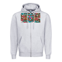 Heather Grey super nurse license plate Zipper Hoodie - BundleAndBundleShop
